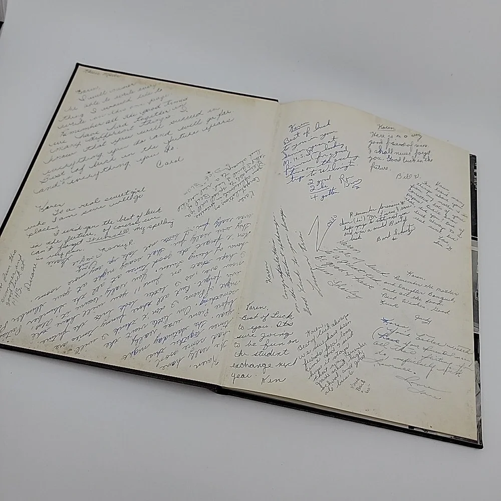 1960 Yearbook Monroe High School Wisconsin WI - M Book - Many Signatures